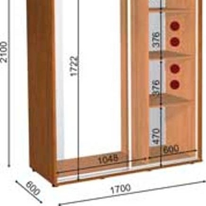 шкаф купе 170 60 210