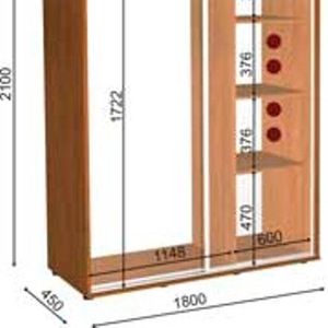 шкаф купе 180 45 210