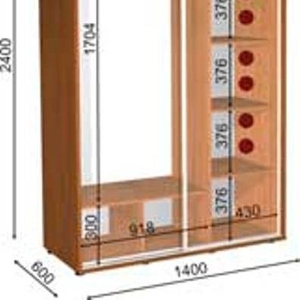 шкаф купе 140 60 240