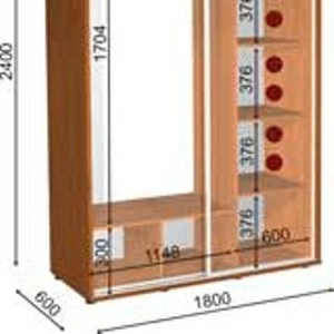 шкаф купе 180 60 240